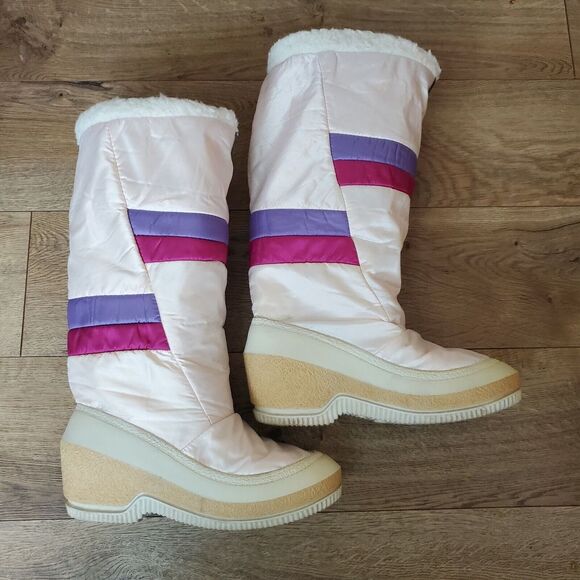 Skandia Ingrid Winter Fashion Boots Pink Purple Italy US 7 EU 37 / 38 - Picture 2 of 7